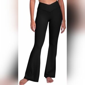 Sunzel High waisted flared leggings/yoga pants. Size M